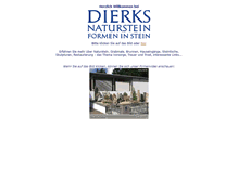 Tablet Screenshot of dierks-naturstein.de